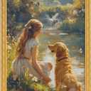 TWING 11x14 Picture Frame,Display 8x10 Photo with Mat or 11x14 without Mat,Ornate Vintage 11 x 14 Photo Frames for Wall Mounting,Gold,1 Pack