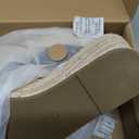 Ermonn Womens Platform Wedge Sandals Espadrilles Braided Open Toe Slip On Summer Mule High Heels (Black)