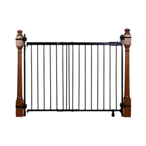 Ingenuity The Stairway+ 46W Series, Baby Gate for Stairs, Dog Gate Indoor for Banister Mount, Secure Stairway Safety Gate - Black