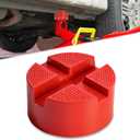 Pinch Weld Jack Pad,Two Depths X-Grooves Universal Floor Jack Pad Adapter, Thickened and Grippy Rubber Provide Cushion and Support,Frame Rail Protector,3.2X 3.2 x 1.9 in,1PCS