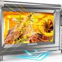 Nuwave Bravo XL Pro Air Fryer Toaster Oven with Grill Combo, 2025 New Ultra-Fast Convection System, 35% Crispier, 2X More Even, 142 Presets, 50-500F, Smarter Probe, PFAS Free, 30QT, Stainless Steel (Brushed Stainless Steel)