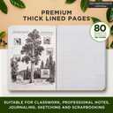Decomposition Parsley College Ruled Composition Notebook - 9.75 x 7.5 Journal with 160 Lined Pages - Cute Notebooks for School Supplies, Home & Office - 100% Recycled Paper - Made in USA
