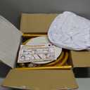 AerWo Balloon Arch Kit 9.35FT & 6FT, Free Bending Half Balloon Arch Stand with Base, Floor Gold Balloon Arch Frame Backdrop for Wedding Birthday Party Baby Shower Yard Lawn Home Christmas Decorations