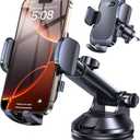 Romuto Phone Holders for Your Car Phone Holder Mount【Super Suction】Cell Phone Mount for Car Accessories for Women Men Dashboard/ Windshield/ Vent Truck Stand Wall Mounts for iPhone 17 Pro Max 16 Samsung