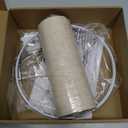 Beige Linen Small Drum Lampshade, 8.66" Top x 8.66" Bottom x 7.87" High Lamp Shade, Lamp Shade Replacement for Table and Floor Lamps, Pendant Light, Handcrafted Lampshade, Easy Assembly
