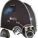 Anti-Theft Bike Storage Shed | Triple-Security Bike Tent: Rugged Lock-Ready Zipper, Rear Metal Anchors, Privacy Mesh | Outdoor Storage Shed | Portable Waterproof Bike Shed | 2 Std Bikes or 1-2 e-Bikes