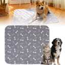 Puppy Pee Pads for Dogs, Washable Puppy Pad with Pheromones, Reusable Puppy Pads Washable for Dogs & Cats, Durable Leak-Proof & Anti-Slip Pet Training Pads for Home & Travel (Grey, L: 32"  35") (Gray)