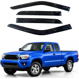 Window Visors Rain Guards for 2005-2015 Toyota Tacoma Access/Extended Cab