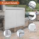 JIE JIN BBQ Access Door 24" W X 24" H Outdoor Kitchen Doors Double Doors Thickened 304 Stainless Steel Outdoor Kitchen Accessories Door for Indoor/Outdoor Kitchen Outdoor Cabinet BBQ Island