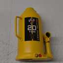 YELLOW JACKET 20 Ton Muti-Directional Welded Bottle Jack (40,000lb), Horizontal Bottle Jacks Use for Car, Pickup, Truck, RV, Auto Repair, Hydraulic Bottle Jack, Yellow