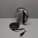 TOPZEE 1.7L Glass Electric Kettle for Coffee & Tea, Hot Water Boiler with 6 Preset Temperatures, Keep Warm and Memory Function, Auto Shut-off & Dry Boil Protection, BPA Free, Rapid Boil, 1500W, Silver