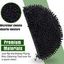 Sewrung Disc Golf Cleaning Tool Disc Golf Accessories (Black)