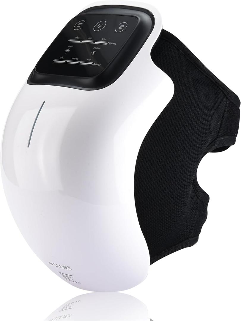 FORTHiQ Knee Massager Smart with Heat, Red Light and Massage Therapy, 3-in-1 Cordless, 2024 Updated Edition, Gifts for Grandma & Grandpa
