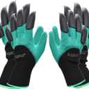 RZJZGZ 2 Pairs Garden Gloves with Claws for Women and Men Both Hands Gardening Work Gloves Garden Gloves Yard Work Safe Gloves for Easy Digging Planting