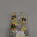 Daisy & Bee Shower Curtain Hooks: Cute Decorative Resin Flower Hooks with Rustproof Stainless Steel Rings - Spring Summer Garden Farmhouse Cottage Nature Inspired Bathroom Living Room Bedroom Décor