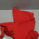 WAYMAKER Red Dresses for Women Sleeveless V Neck Wrap Ruched Slit Midi Bodycon Cocktail Party Semi Formal Wedding Guest Evening Dress, Red, Small