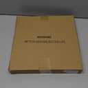 MAONAME Wood Serving Tray, Farmhouse Wooden Tray for Coffee Table, Rustic Square Trays with Beads, Washed White Decorative Trays for Living Room, Kitchen, 12" X 12" X 1.6"