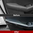 Car Inner Door Handle Armrest Cover Decals for 2022 2023 2024 2025 Honda Civic 11th Gen Accessories ABS Carbon Fiber Stickers