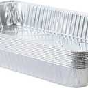 Waytiffer Aluminum Deep Foil Pans Full Size, Large Disposable Roasting & Baking Pan, 21"x13" (10 Pack) Extra Heavy Duty Chafing Trays for Hotels, Restaurants, Heating, Buffets & Bakeware