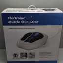 FDA Cleared - EMS Foot Massager for Neuropathy & Pain Relief, TENS Unit Foot Leg Stimulator for Circulation & Muscle Relaxation, Electric Feet Massager for Neuropathy, Gifts for Family Dad Mun Elder (Silver)