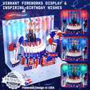 FITMITE Birthday Card, Musical Pop Up Birthday Cards w Light, Blow Out Candle & Play Happy Birthday Music Pop Up Card, Greeting Cards Gifts for Him or Her