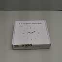 Wall Clock, Sweep Silent Movement Accurate Clocks with Temperature & Humidity, Decorative for Kitchen/Living Room/Bedroom/Office/School/Classroom (Black, 8 inch)