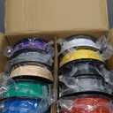 PETG 3D Printer Filament Bundle, 10Rolls,Dimensional Accuracy +/- 0.03 mm, 1kg Spool(2.2lbs), 1.75 mm Fit for Most 3D Printers,Black+White+Grey+Red+Green+Blue+Purple+Skin+Silver+Yellow