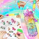 EDSPORTSHOUSE Decorate Your Own Water Bottle Kits for Girls Age 4-6-8-10,Unicorn Painting Crafts,Fun Arts and Crafts Gifts Toys for Girls Birthday Christmas(Unicorn)