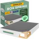 Greaton, 10 Queen Box Spring for Queen Bed  Amish-Made in The USA  Solid Wood Box Spring Mattress Foundation with Stable & Quiet Support  Flat-Packed & Easy Assembly  White