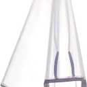 Frameless Glass Shower Door Sweep for 3/8" Glass, Bottom Seal with Drip Rail, 27.5" Long