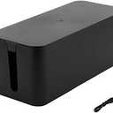 Cable Management Cord Cover Wire Hider Box Concealer Organizer Protector System for Home Theater Entertainment Center Office School (Mini, Black)