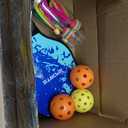 Portable Pickleball with Net - The Racket Game Combining, Badminton, and Tennis, Competitive Outdoor & Indoor Game, Ideal for Backyard, Indoor & Outdoor Fun for Adults and Family