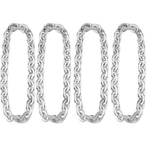 Passed colorfast test,Large Plastic Chain Necklace, 2 Pack / 4 Pack Optional,Hip-hop Rapper Big Chunky Fake Necklace , Super long Detachable, Non-fading Party Clothing Plastic Jewelry Necklace Decoration, Women and Men.