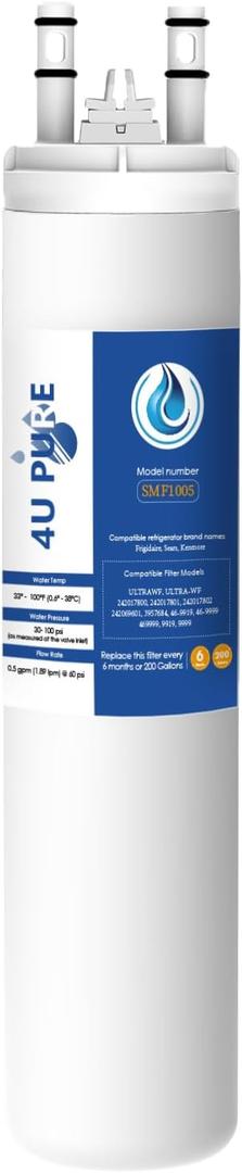 Replacement for Frigidaire ULTRAWF, Pure Source Ultra, Kenmore 9999, 469999, 46-9999, A0094E28261 Refrigerator Water Filter - Pack of 1 (Height 11 inches)