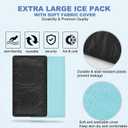 Gel-Filled Soft & Flexible Ice Packs, Reusable Frozen Cold Packs, Extra-Large 12x21-inch Suitable for Shoulder, Hip,Leg, Arm, Ankle& Foot Injuries, Relieving Swelling & Post-Operative Discomfort