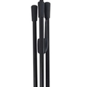 Fiberglass Bow Stand Holder Foldable Bracket Rack Hanger for Recurve and Longbow Hunting Stable Triangle Base Lightweight and Portable Outdoor Accessory(Black)