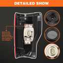 Tail Light w/Blind Spot Compatible with 2020 2021 2022 (F Series) 250 350 Super Duty Rear Lamp Taillight Left Side LC3Z13405E FO2800282 (Left)