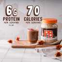 PBfit 30 Ounce Peanut Butter Powder Chocolate Flavor, Cocoa Powdered Peanut Butter Spread From Real Roasted Peanuts and Cocoa, 6g of Protein 7% DV, Gluten-Free, 70 calories, 88% less fat (Pack of 1) (EXP 08/01/27)