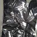 Beneno Heat Resistant Silicone Oven Mitts BPA-Free, Non-Slip Textured Grip & Quilted Cotton Lining, Waterproof Kitchen Mitt 2-Pack Set, 7"x13", Black