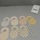 3 Sprouts Baby Closet Dividers Set of 8 - Clothes Organizer Toddler Hanger, Double-Sided Size Labels - Nursery Organization for Newborn Clothing, Infant to 2T Boy & Girl - Checkerboard