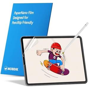 MOBDIK 2 Pack Paperfeel Screen Protector Compatible with iPad Pro 11 (2022&2021&2020&2018)/ iPad Air 5th & Air 4th Generation(10.9 Inch), Crafted for Natural Writing, Anti Glare, Easy Installation | (10.9 Inch), Anti Glare, Easy Installation