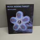 Music Boxing Machine, Smart Bluetooth Boxing Machine for Adults & Kids with 2 Boxing Gloves, 12 Modes/Speeds, Wall Mounted Music Boxing Workout Equipment for Home Office Gym(Black)