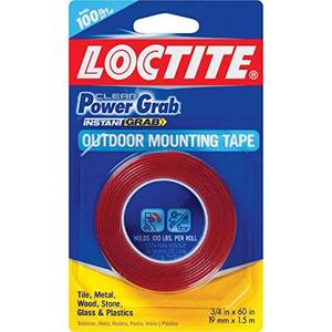 Loctite Clear Power Grab outdoor Mounting Tape 3/4 Inch by 60 Inch