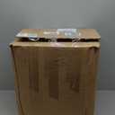 Blazing Needles Solid Twill Swivel Rocker Chair Cushion, 48" x 24", Natural