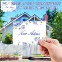 50 Sets Change of Adress Postcards with Envelopes New Adress Cards for New Home Watercolor Hydrangea and Front Door Design Moving Announcement Cards for Housewarming(Hydrangea)