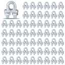 120PCS M5 Heavy Duty Wire Rope Clamps, 3/16-Inch Zinc Plated Wire Cable Clamps for Secure Connections – Boat, Tent, Clothesline, Rigging & More