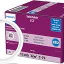 Philips 8" Circline 4-CCT Selectable White Color Temperature Plug and Play T9 Type A LED, 1-Pack