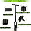 Bulb Planter Tool 34 Inch Standing, No Bend Long Handle