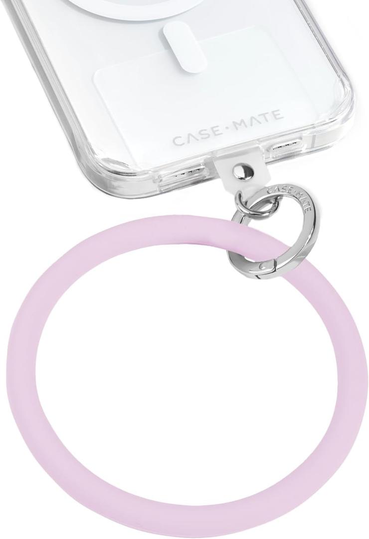 Case-Mate Phone Charm Bangle Bracelet - Detachable Wristlet Keychain for Women - Hands-Free iPhone Wrist Strap with Tether Tab - Key Ring Bracelet for Galaxy, Pixel and Phone Cases - Stardust