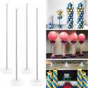 YALLOVE Balloon Column Stand Kit Set of 4, 7 Feet Height Adjustable Balloon Tower Pillar with Reusable Metal Telescopic Design for Birthday, Wedding, Baby Shower, Graduation Party Decoration